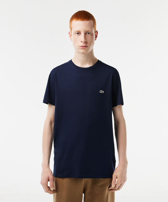Lacoste Classic Crew Neck Pima Tee (Navy)