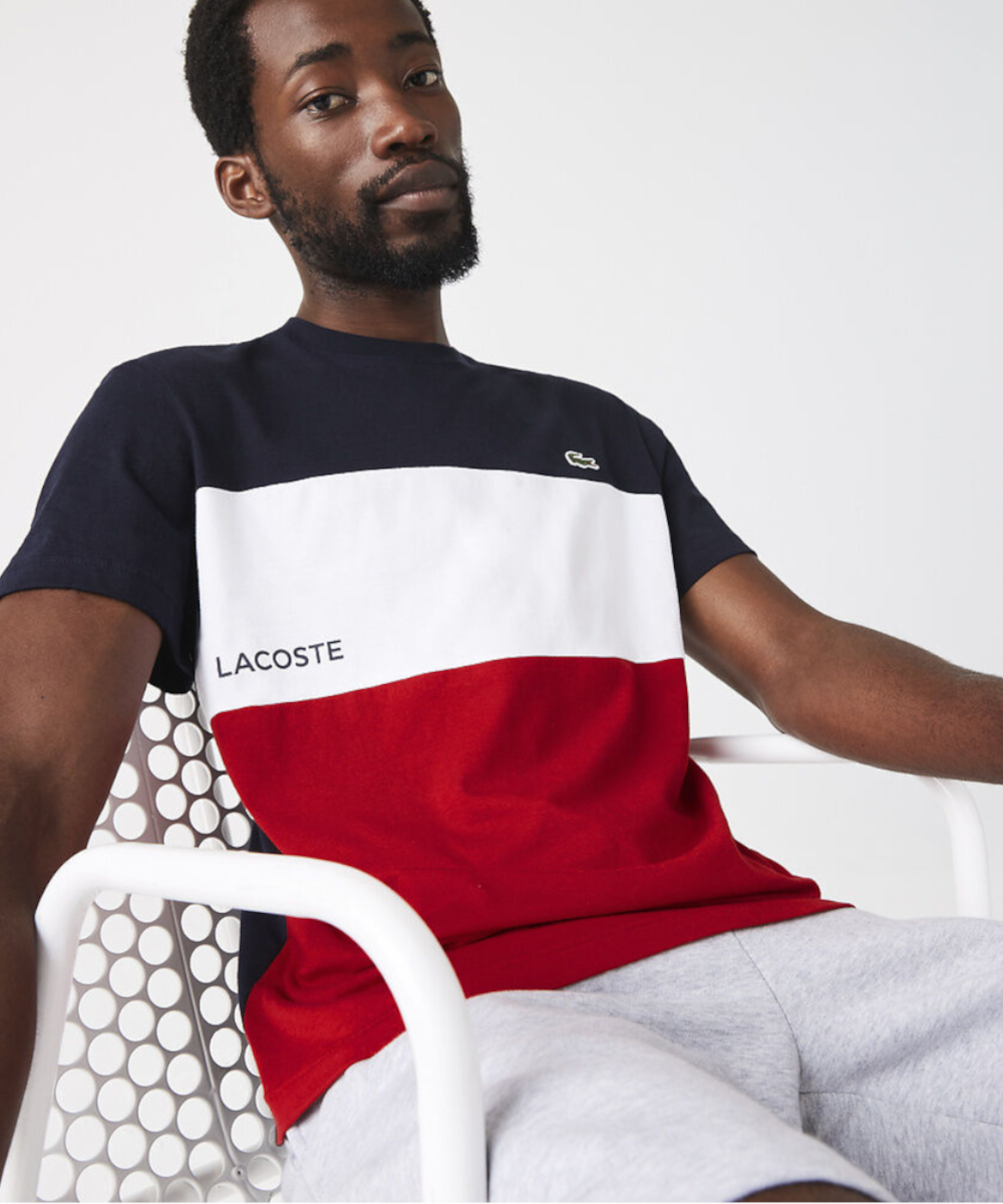 Lacoste online colour block