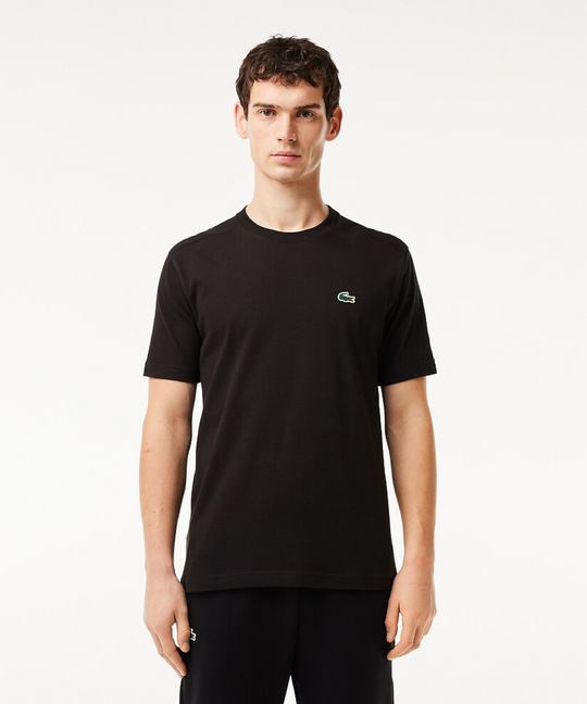 Lacoste Essentials Crew Neck Sports Tee (Black)