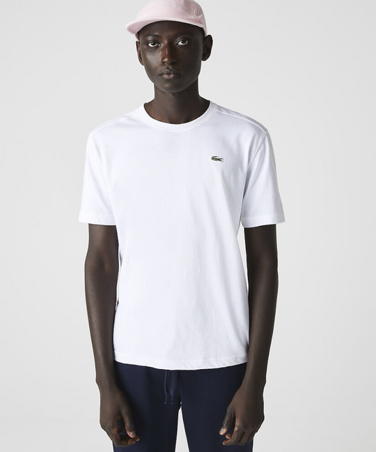 Lacoste Essentials Crew Neck Sports Tee (White)