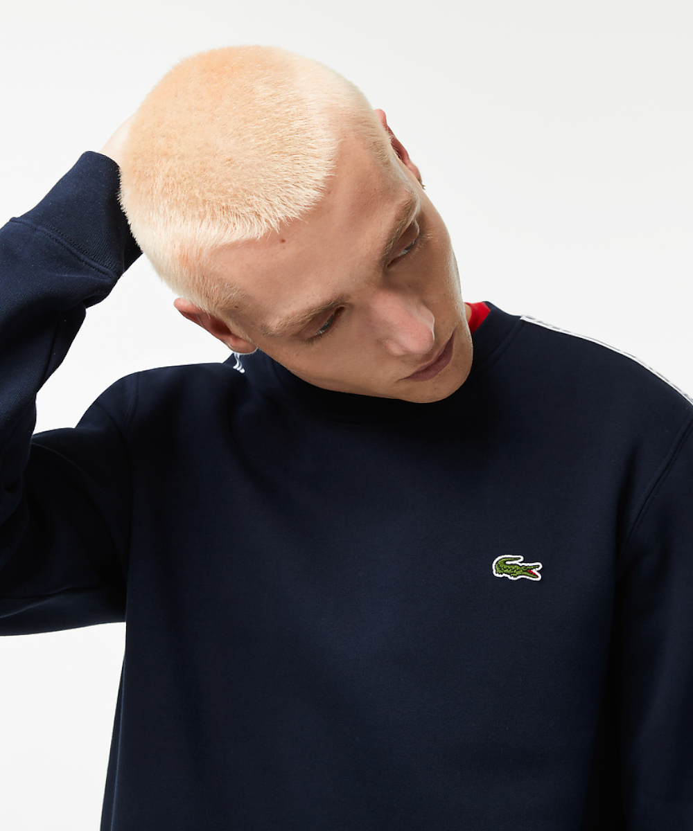Lacoste sweater discount navy blue