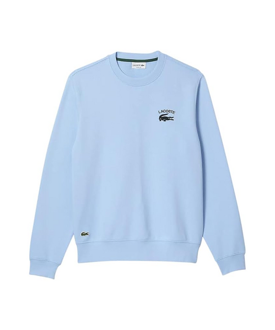 Lacoste Soft Branding Crew Neck Sweater (Sky Blue)