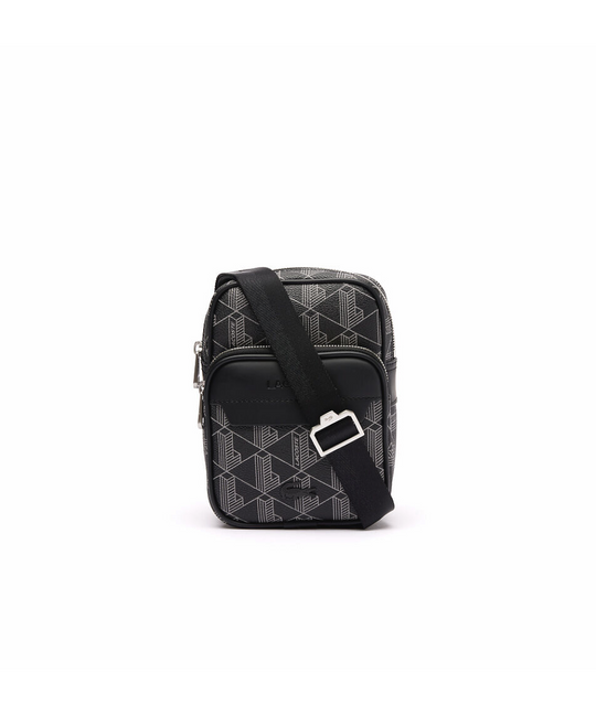 Lacoste The Blend Monogram S Crossover Bag (Noir)
