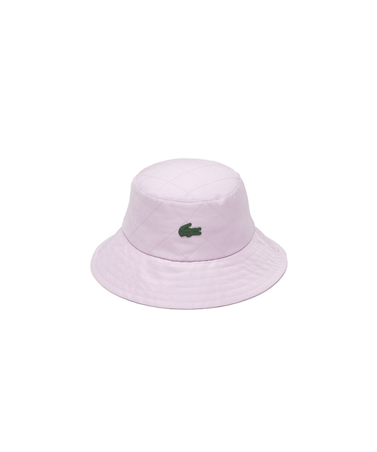 Lacoste Unisex Quilted Effect Nylon Bucket Hat (Orchid)