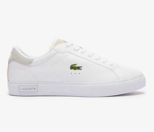 Men’s Lacoste Powercourt 124 2 SMA (White/Light Grey)