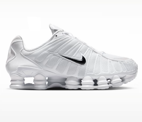 Mens Nike Shox TL (White/Black)