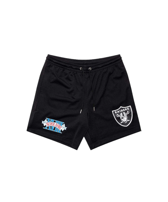 Majestic Las Vegas Raiders Vintage Sport Mesh Shorts (Faded Black)