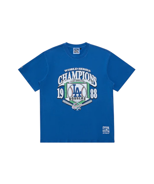 Majestic Los Angeles Dodgers Champs Star Frame Tee (Faded Royal)