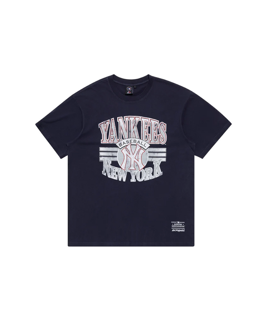 Majestic New York Yankees Glow Stripe Tee (True Navy)