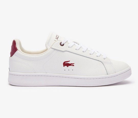 Women's Lacoste Carnaby Pro 124 4 SFA (White/Burgundy)