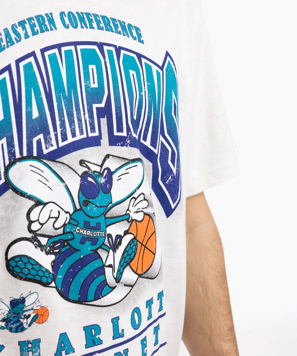 Charlotte Hornets Vintage Bevelled NBA Crew Neck Jumper