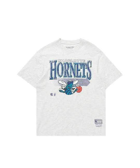 Mitchell & Ness Charlotte Hornets Underscore Tee (Silver Marle)