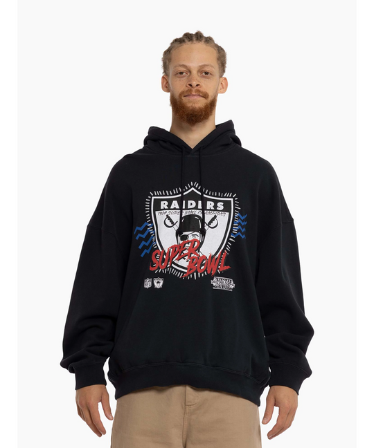 Mitchell & Ness Los Angeles Raiders Accolades Hoodie (Faded Black)
