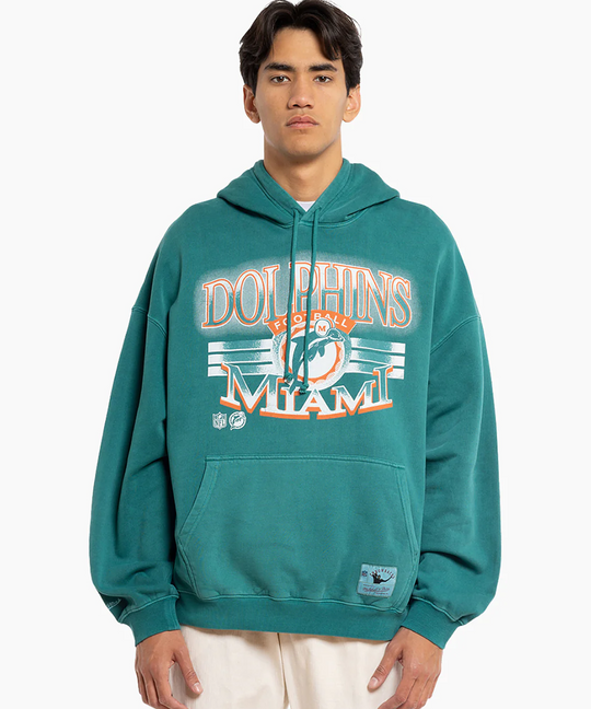 Mitchell & Ness Miami Dolphins Glow Arch Hoodie (Dolphins Green)