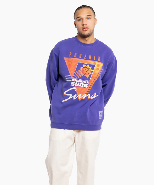Mitchell & Ness Phoenix Suns Tri Logo Crew (Purple)