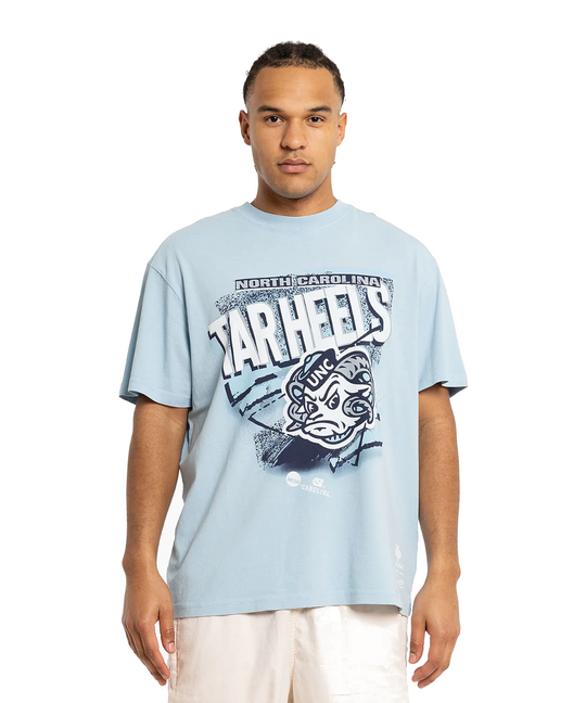 Mitchell & Ness University Of North Carolina Underscore Tee (Light Blue)