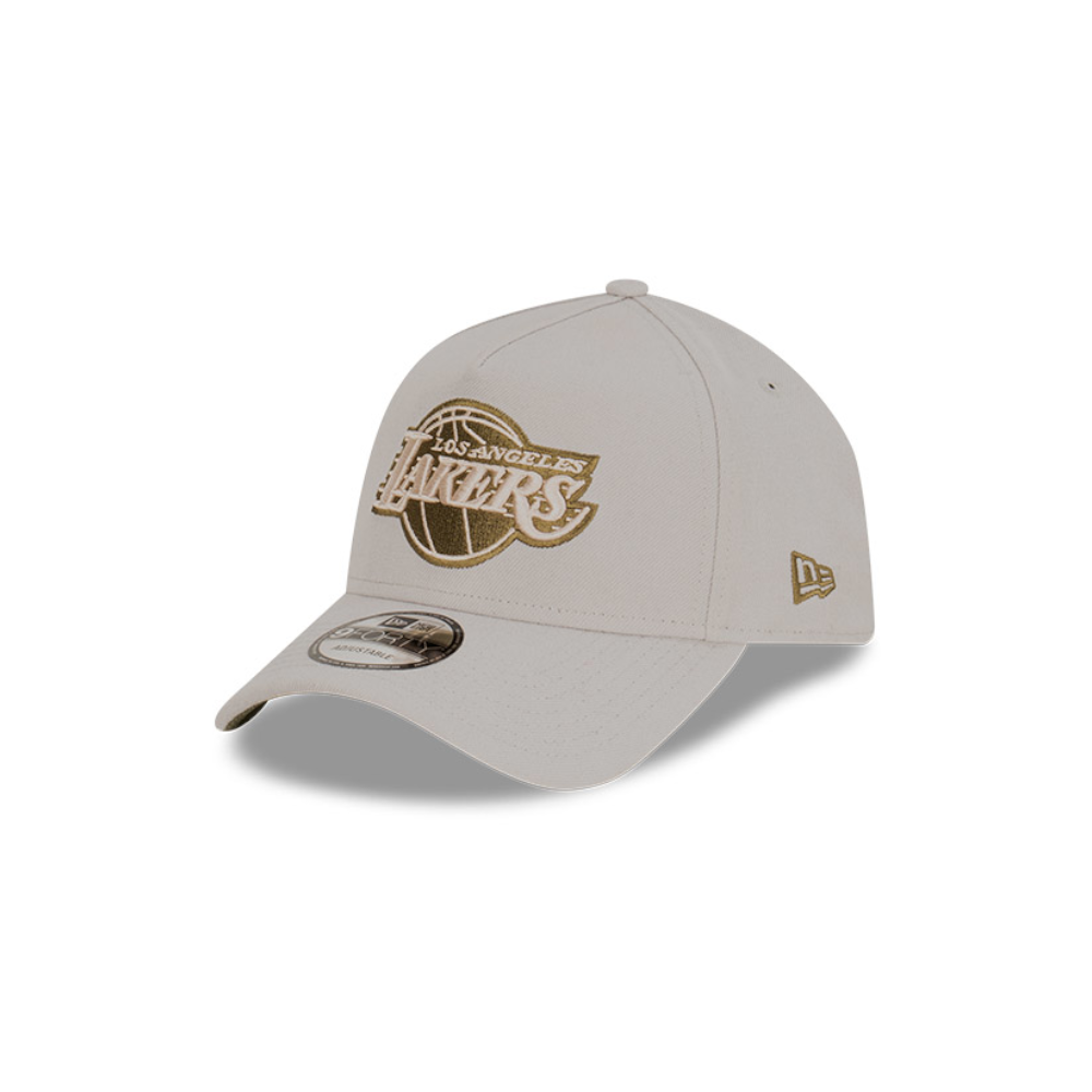 New Era Lakers 9Forty Snapback (Silver/Khaki)