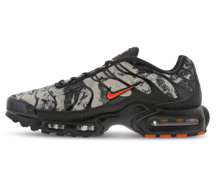 Nike tuned 1 black and orange hot sale