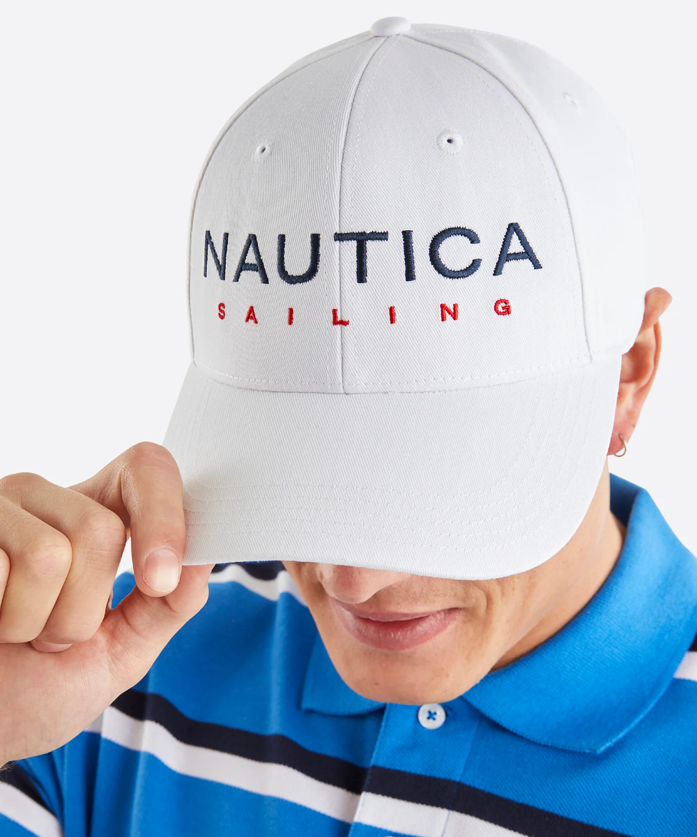 White cheap nautica hat