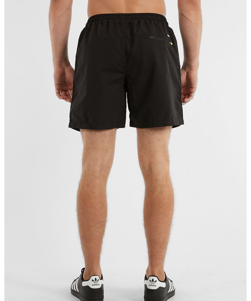 Official Nautica Competition Buton 6” Swim Shorts In Black At Shoegrab