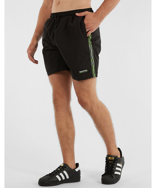 Nautica Competition Buton 6” Swim Shorts (Black)