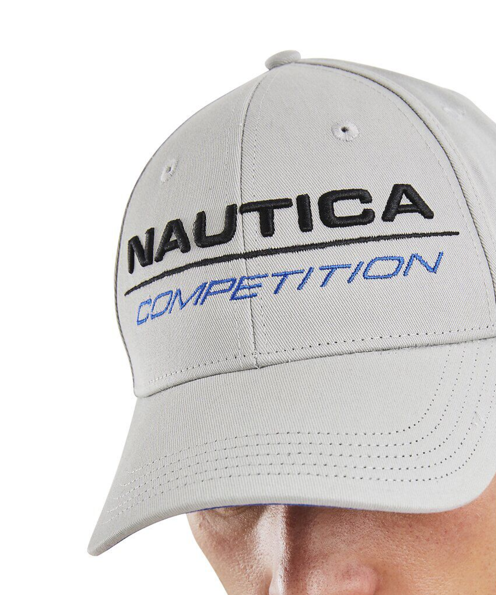 Official Nautica Competition Tappa Snapback Cap in Grey at ShoeGrab