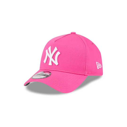 New Era N.Y Yankees 9Forty A-Frame SnapBack Cap (Burst Pink)