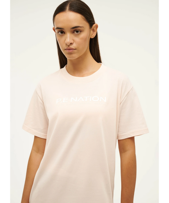 P.E Nation Aero SS Tee (Blush/White)
