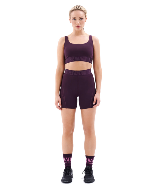 P.E Nation Backcheck Bike Short (Potent Purple)