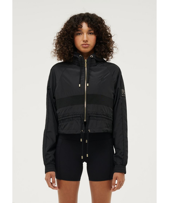 P.E Nation Cropped Man Down Jacket (Black)
