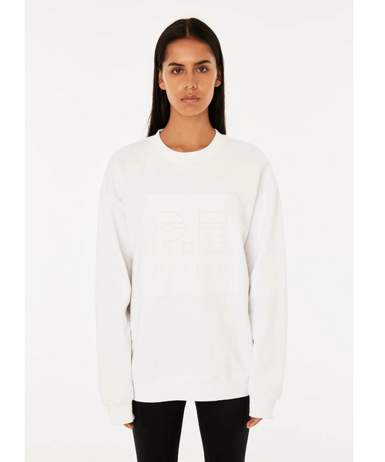 P.E Nation Cut Shot Sweat (Optic White)