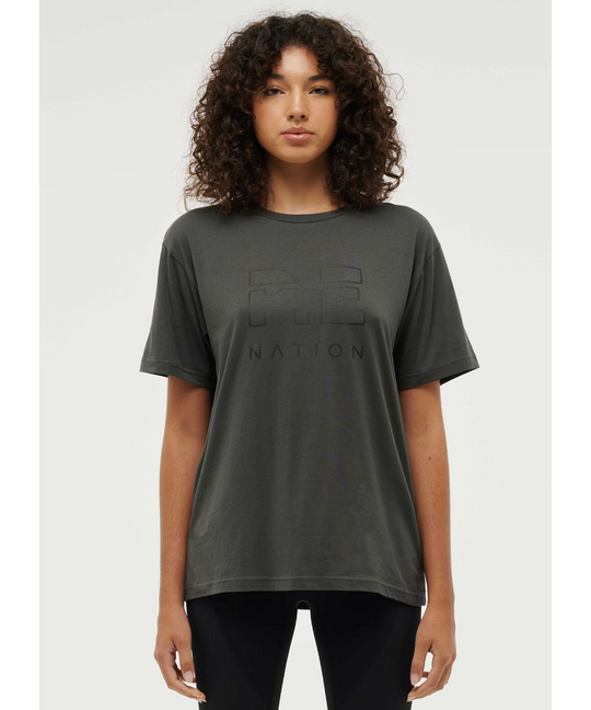 P.E Nation Heads Up SS Tee (Dark Shadow)