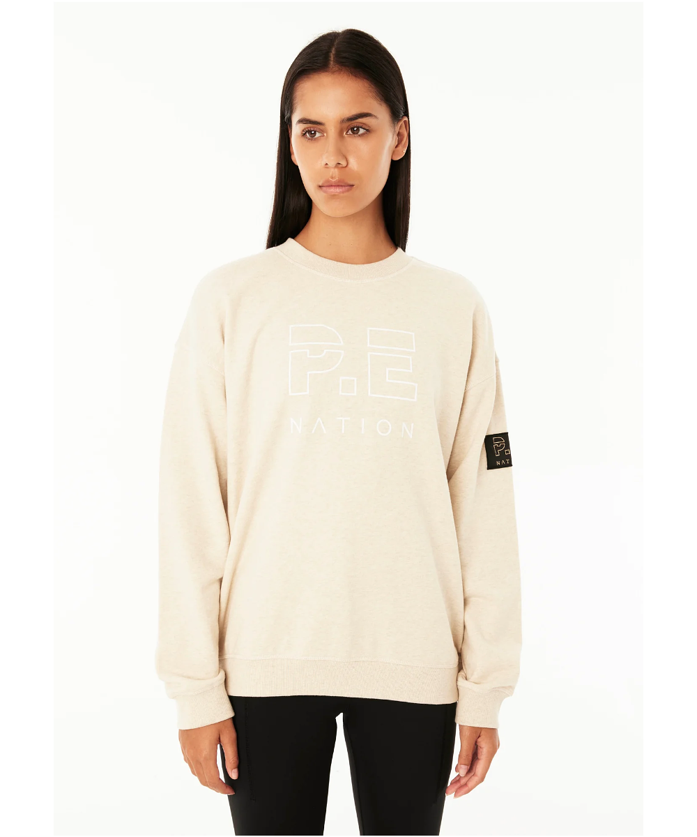 Nation Heads Up Sweat (Oatmeal Marle)