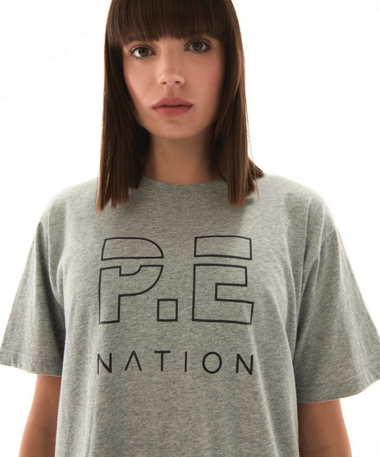 P.E Nation Heads Up Tee (Grey Marle)
