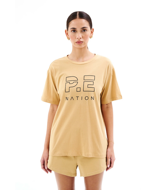 P.E Nation Heads Up Tee (Sand)