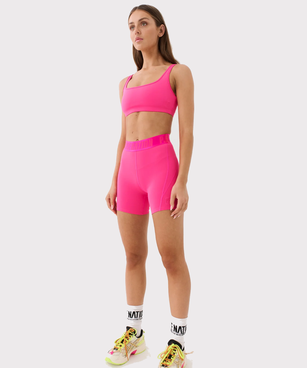 Pink nation best sale biker shorts