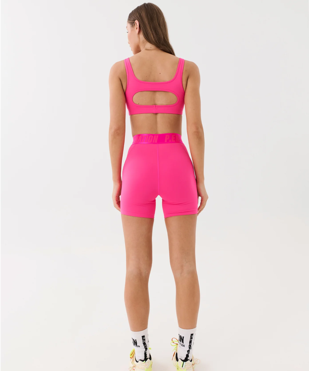 Biker shorts top pink nation