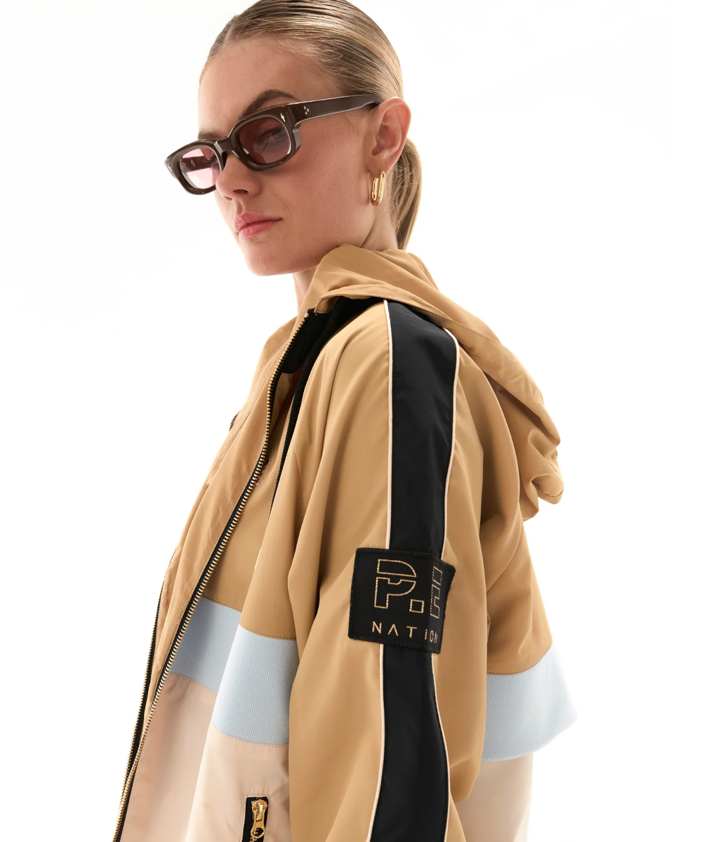 Pe nation man down top jacket peach