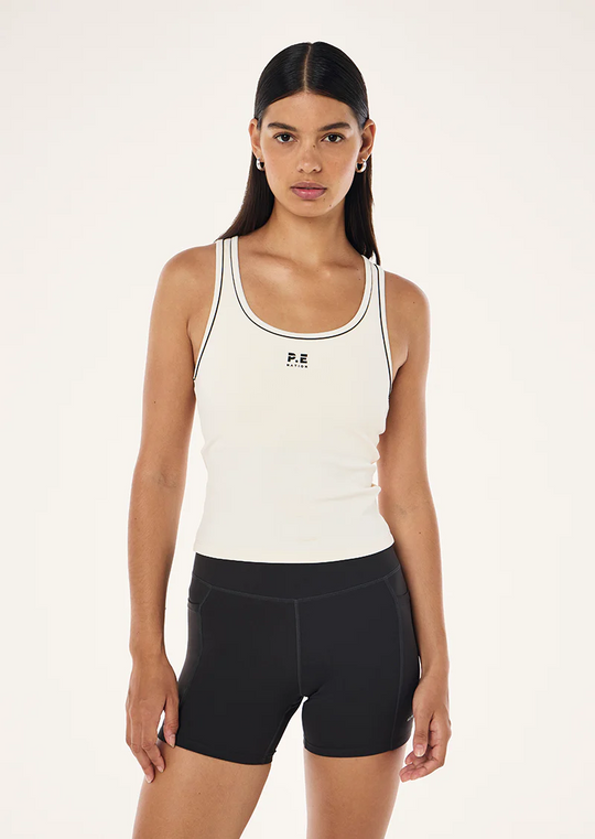P.E Nation Nexus Rib Tank (Whisper White & Smokestone)