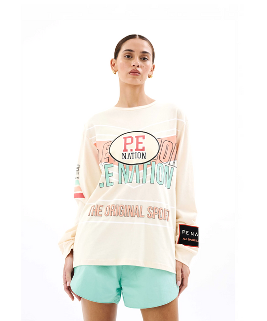 P.E Nation Rogue LS Top (Pearled Ivory)