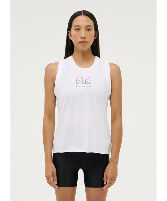 P.E Nation Shuffle Tank (Optic White)