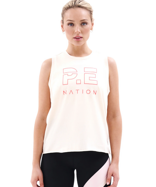 P.E Nation Shuffle Tank (Pearled Ivory)