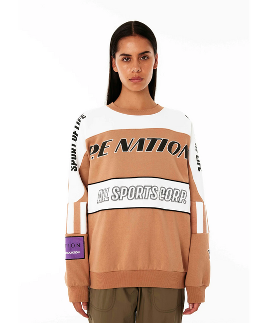 P.E Nation Track Record Sweat (Camel)