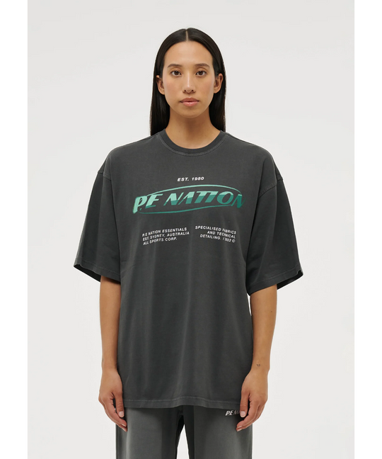 P.E Nation Two Pointer Tee (Washed Dark Shadow)