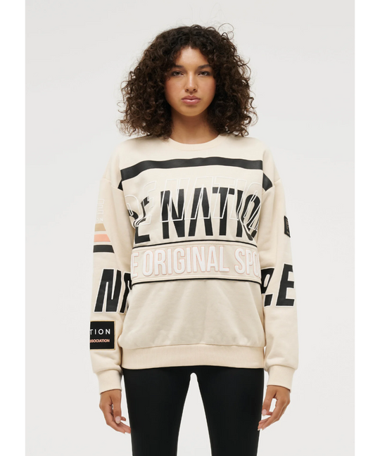 P.E Nation Westbrook Sweat (Pearled Ivory)