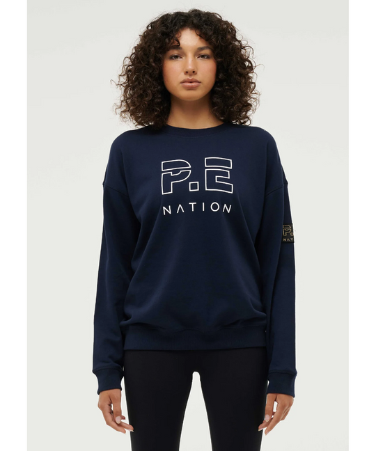 P.E Nation Heads Up Sweat (Dark Navy)