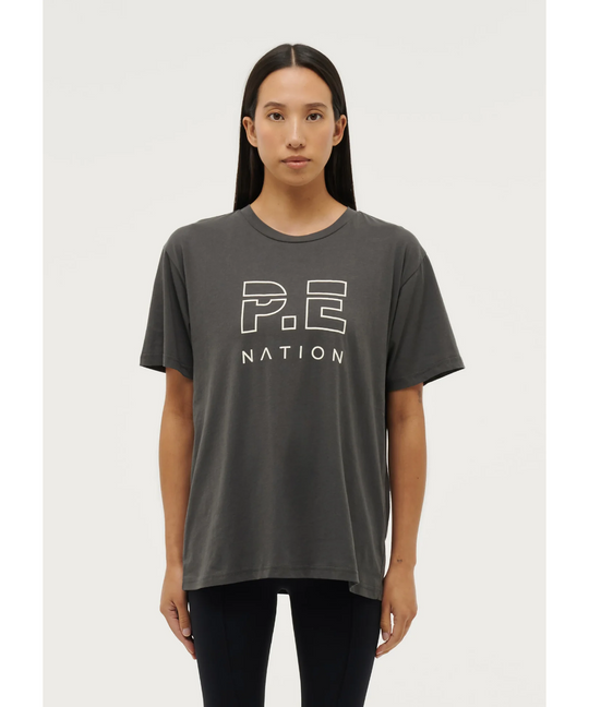 P.E Nation Heads Up Tee (Dark Shadow/Ivory)