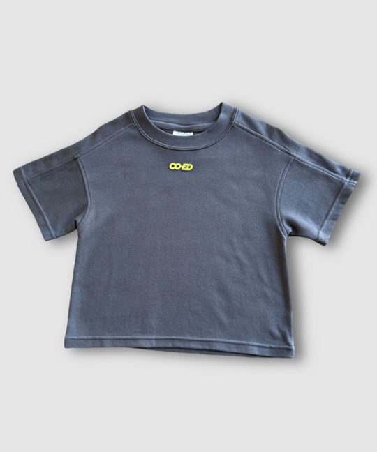 CO-ED Kids Oversized Tee (Charcoal)