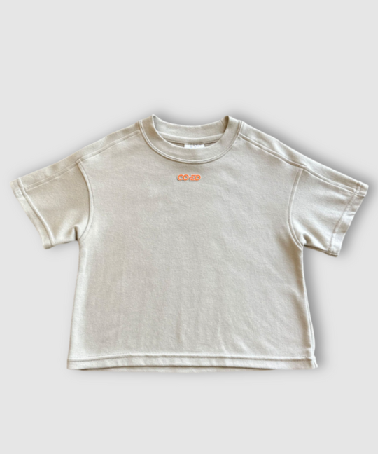 CO-ED Kids Oversized Tee (Tan)