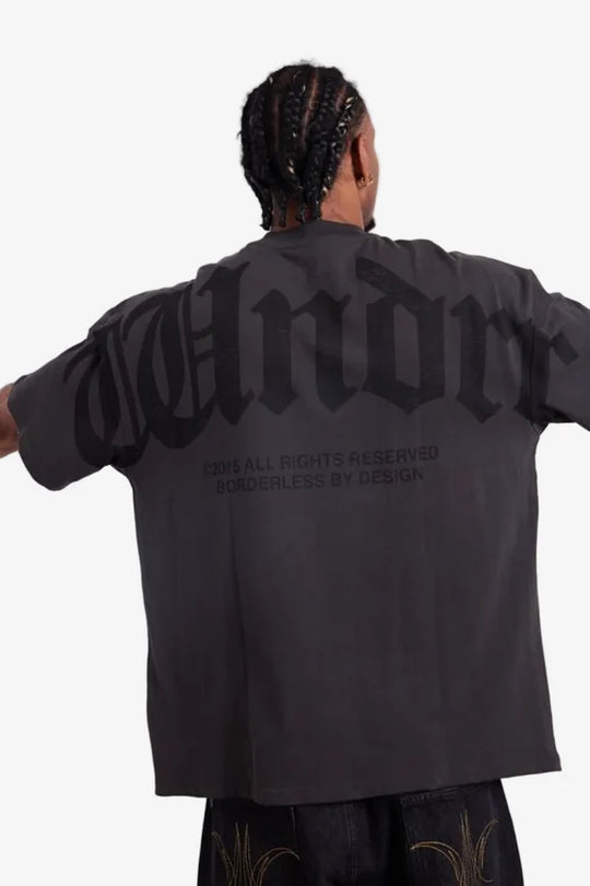 WNDRR Revival Heavy Weight Tee (Faded Black)